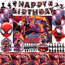 Spider Miles Morales Birthday Party Decorations, Spider Miles Party Supp... - $40.99