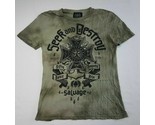 Seek And Destroy Men&#39;s T-Shirt Size Medium Tie Dye Green Ti18 - $15.34