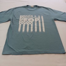 Port & Company GILES COUNTY FOP Men's Gray Cotton Graphic T-Shirt Long Sleeve L image 6