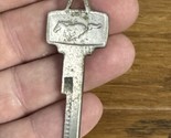 Ford Mustang Striding Horse Logo Silver Tone Vintage Car Key Blank - $19.80