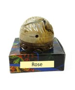 Handmade Rose Fragrance Natural Solid Perfume Hand Craft Stone Jar Spray 8g - £8.50 GBP