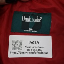 Dunbrooke Jacket Mens 2XL Blue Front Pockets Full Zip Collared Outwear - £23.37 GBP