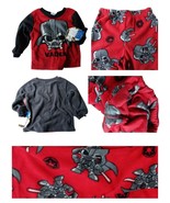 Star Wars Vader Pajama 2Pc Set Toddler Boy Multi-Color Flame Resistant F... - £22.99 GBP