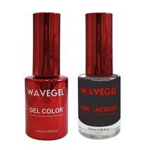 WAVEGEL Soak-Off Gel &amp; Nail Lacquer Matching Duo Set - Queen Collection - #112 P - £9.22 GBP