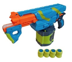 Nerf Vortex Pyragon Disc Blaster w Drum Magazine &amp; 19 Discs - £15.89 GBP