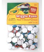 1 Bag Crayola 100 Pieces Multicolored Wiggle Eyes Peel N Stick Painted - $24.66 CAD