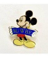 Mickey Holding A M/WBE Banner Disney Pin Vintage Minority Women’s Business - £4.70 GBP