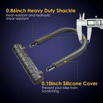 Bicycle D Lock Shackle 4 Ft Length Security Cable With Sturdy Mounting B... - $46.38