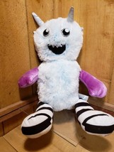 Build A Bear Ice Blue Arctic Monster Mixter 19&quot; Purple Stuffed Animal Pl... - $21.76