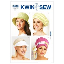 Kwik Sew K3699 Hats Sewing Pattern, Size S-M-L - $9.78