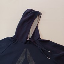 Reebok Hoodie Men's Large Blue Pullover Sweatshirt Spellout Long Sleeve Chest 48 image 5