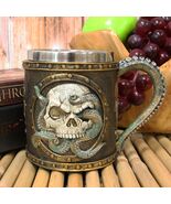 Nautical Anchor Cthulhu Octopus Wrecking Skull In Porthole Frame Coffee ... - $613.09 MXN