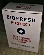 Biofresh Protect Intensive Cl EAN Ing Bar Soap Glycerin, Rose &amp; Silver Water 100gr - £2.80 GBP