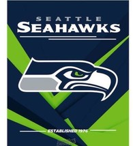 NFL Burst Coral Fleece Throw Blanket Seattle Seahawks - £22.27 GBP