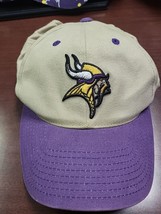 Vintage Minnesota Vikings Hat Cap Adjustable Strap NFL By Annco - £18.69 GBP