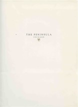 The Peninsula Chicago Folder with Avenues Restaurant Menus &amp; Schedule - £30.07 GBP