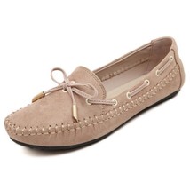 YAERNI Womens Flats Casual Bowtie Loafers Sweet Candy Colors Flats Solid Summer  - £37.59 GBP