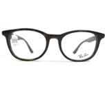 Ray-Ban Brille Rahmen RB5356 2012 Brown Schildplatt Rund Horn Felge 52-1... - $79.10