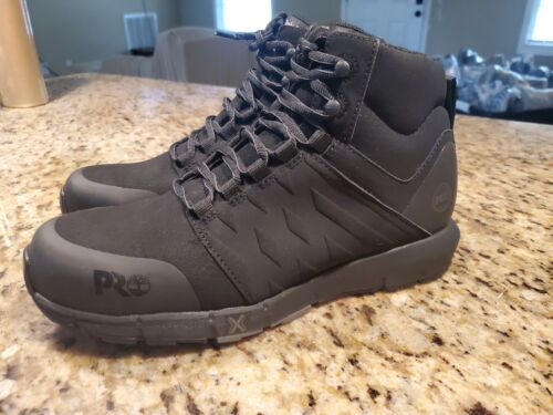 TIMBERLAND PRO Radius Composite Toe Work Sneaker Men Size 10.0 W Black - $103.95