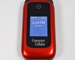 ZTE Z2332CC Red/Black Flip Phone (Consumer Cellular) - $38.99
