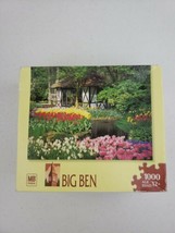 NEW SEALED Milton Bradley Big Ben Puzzle 1000 PC KEUKENHOF GARDENS, NETH... - £19.62 GBP