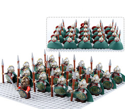 LOTR Rohan Royal Guard Heavy Cavalry with Long Swords Shield Army Set 21 Minifig - £17.58 GBP