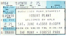 Robert Plant Ticket Stub June 4 1988 St. Louis Missouri Led Zeppelin - £35.52 GBP