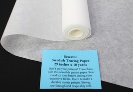 10 yards - 29&quot; wide Sew-able Swedish Tracing Pattern Paper (M409.03) - $23.99