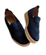 Adrienne Vittadini Sport Niko Espadrille Black Woven Slip On Women&#39;s Siz... - $31.35