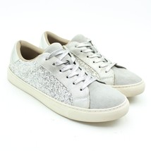 Boutique by Corkys Dazzle Womens Sz 9 Gray n Silver Lace-up Sneakers w/ Glitter - £19.45 GBP
