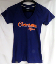 Clemson Tigers Women&#39;s V-Neck T-Shirt Jansport Size Medium - NEW - $166.55 MXN