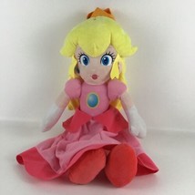 Super Mario Bros Princess Peach Jumbo Huge 24&quot; Plush Stuffed Doll Toy Nintendo - £59.17 GBP