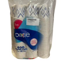 Dixie 3 oz Bath Cups 600 ct Disposable Paper Bathroom Cold Cups Geometric Design - $69.99