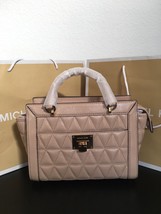 NWT Michael Kors VIVIANNE Quilted SM TZ Patent Leather Messenger Bag OYS... - $139.95