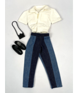 Vintage Ken Doll Clothes Lot Jeans Denim Shirt Shoes Camera   - $34.30 CAD