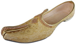 Mens Jutti Mojari Indian ethnic Wedding Sherwani Flat Shoes US size 8-12... - £25.27 GBP
