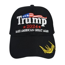 Trump 2024 Hat  Trump Hat With  Flag Embroidery Adjustable Baseball Cap Take Ame - £87.46 GBP