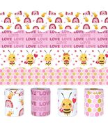 4 Rolls Valentine’s Day Bulletin Board Borders 131Ft Pink Bee Mine Trim - $21.93 CAD