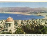 Bahai Temple &amp; Haifa ISRAEL Palphot Postcard 1950&#39;s - £9.28 GBP