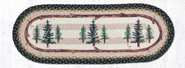 Earth Rugs OP-116 Tall Timbers Oval Patch Runner 13&quot; x 36&quot; - £35.02 GBP