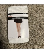 Women’s White Fishnet Tights Halloween Fit Size S-XL - $180.68 MXN