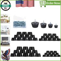 48PCS Eco-Friendly Anti-Scratch Rubber Feet Pads with Stainless Steel Wa... - $280.06 MXN