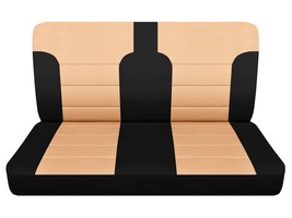 Front bench seat covers Fits 1977 to 1994 Ford F150 truck two tone 9 colors - $79.99