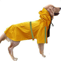 Spring and summer new dog raincoat waterproof cape dog reflective raincoat large - £12.97 GBP+