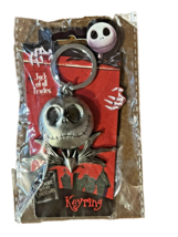 Nightmare Before Christmas Jack Skellington Pewter Metal Keychain Ring D... - $6.92