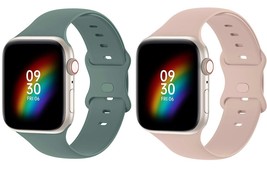 2 Pack Silicone Band Compatible With Apple Watch Ultra Band 38mm 40mm 41mm - £11.07 GBP