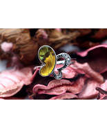 Navia Jewelry Butterfly Wings Urania ripheus Silver Ring NR-11R-15 - $99.99