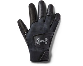 NWT men&#39;s XL Under Armour Yard black Batting Gloves Size Adult XL 134197... - $28.49