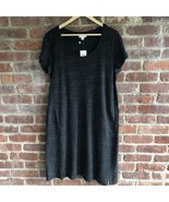 NWT J Jill Women’s Knit Dress Black Short Sleeve Two Front Pockets Size ... - $67.89 CAD