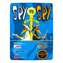 Spy vs spy nes box retro video game by nintendo fleece blanket thumb200